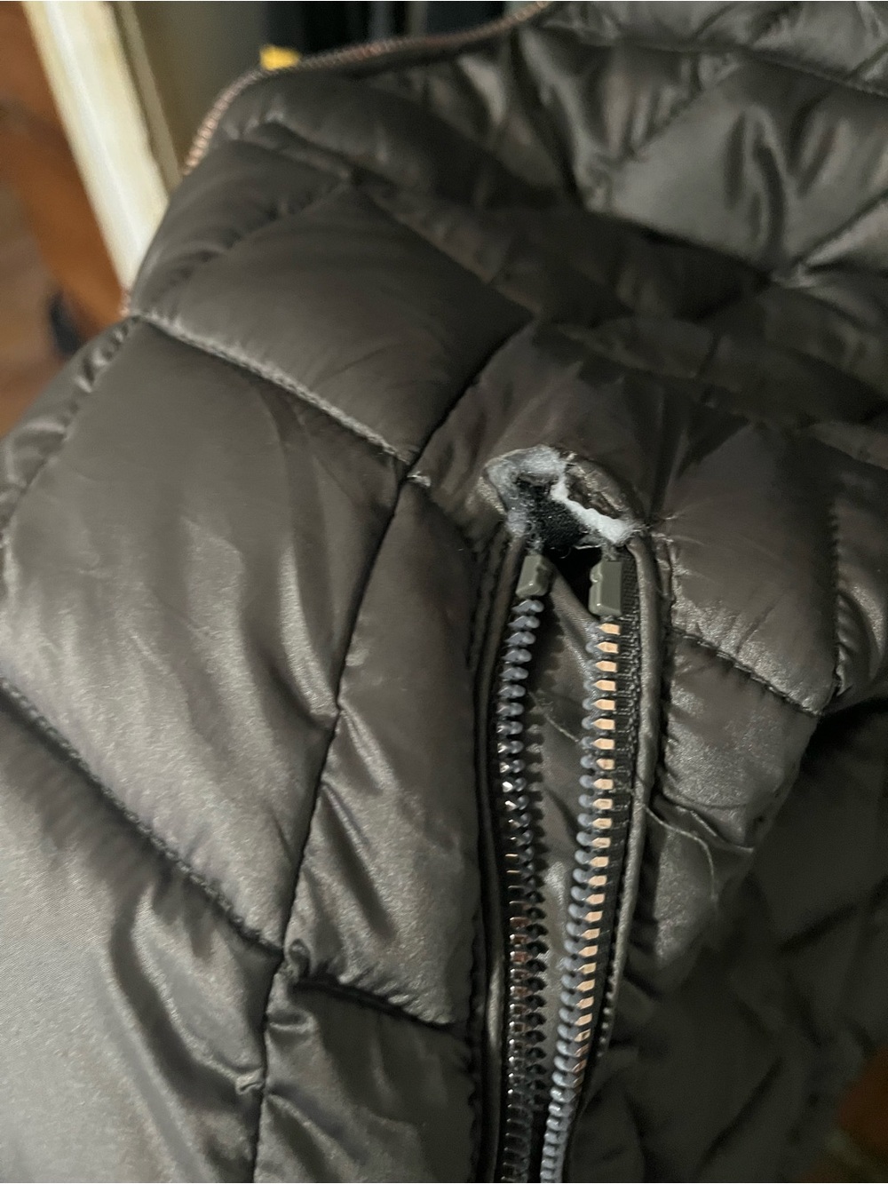 26/28 Lane Bryant Dark Gray Quilted Puffer Jacket - Picture 10 of 11